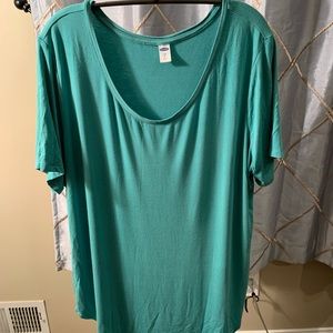 Teal easy flow shirt